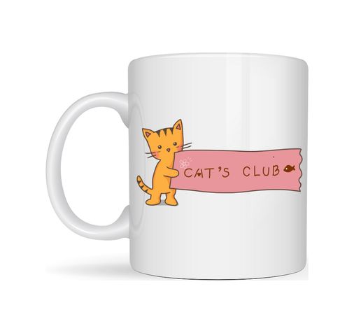 3MDMyODUwNzA2NA-BLNC Cat S Club Kedi Desenli Porselen Kupa Model 68 Sevimli Turuncu Kedi Figürlü, Kahve & Çay Kupası, Kedi Severlere Özel Hediye Diğer