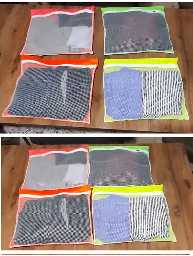 4 Adet 4 Renk Bul İçi Düzenleyici - Fermuarlı Valiz Organizeri