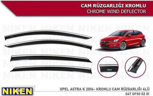 40471594 Opel Astra K Kromlu Cam Rüzgarlığı Niken 2015+