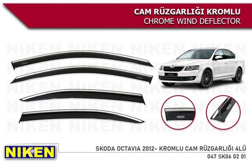 40471597 Skoda Octavia Kromlu Cam Rüzgarlığı Niken 2013-2019