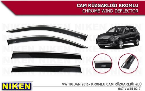 40471604 Vw Tiguan Kromlu Cam Rüzgarlığı Niken 2016+