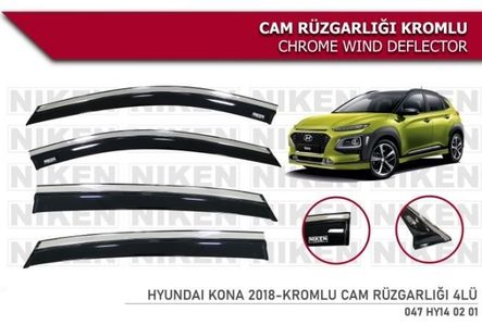 40559618 Hyundai Kona Kromlu Cam Rüzgarlığı Niken 2018+ Sonrası Modeller