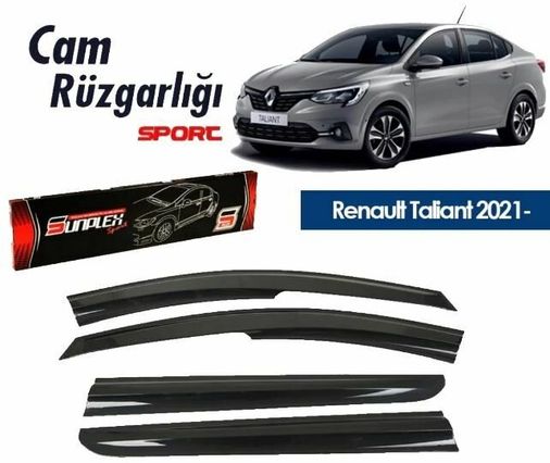 42528303 Renault Taliant Mugen Cam Rüzgarlığı 2021 Sonrası 4'lü Sunplex
