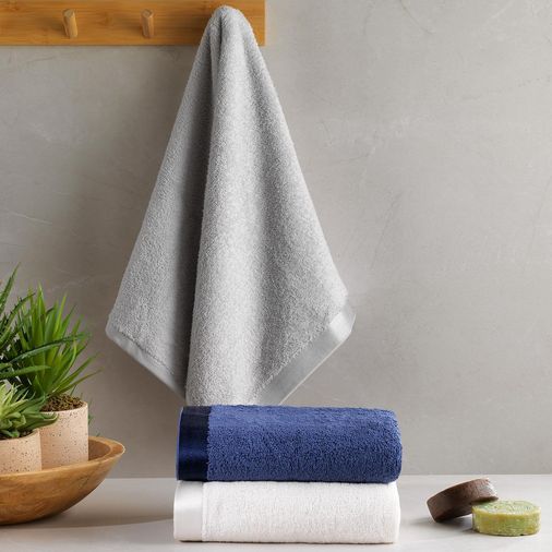 ₺449,95,,,0 Schafer Home Stone 50X90 Havlu 1 Parça-Gri