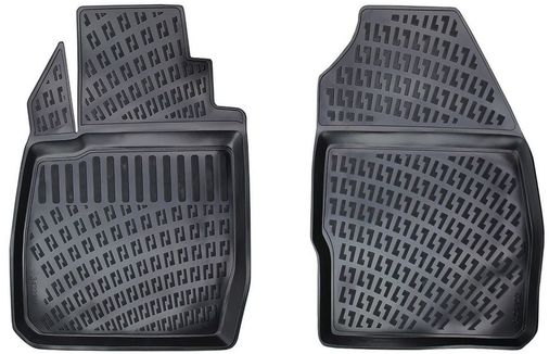 45201053 Ford Fiesta Panelvan 2 Parça 3D Paspas Siyah 2002-2008 Arası Rizline
