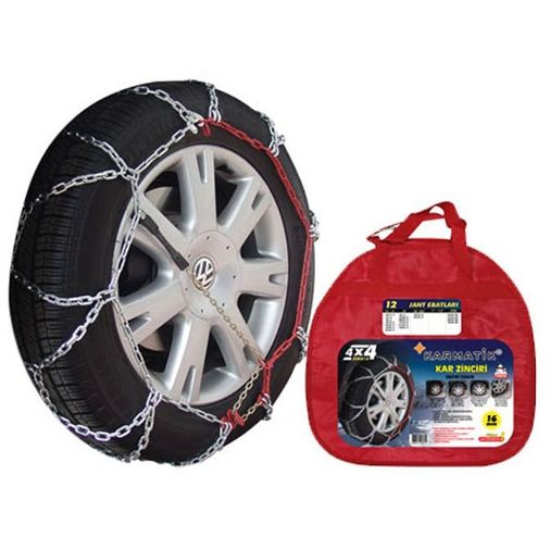 46492753 255-50-16 Ebatlarına Uyumlu 4X4 Karmatik Kar Patinaj Zinciri Space