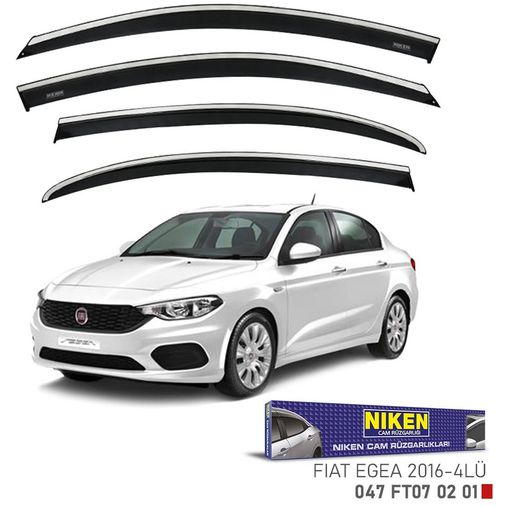 47173772 Fiat Egea Kromlu Cam Rüzgarlığı Niken 2016+ Sonrası Uyumlu
