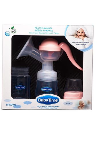 47811105 Baby Time Manuel Göğüs Pompası Seti Pembe