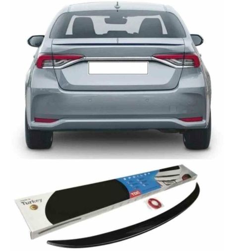 48444877 Toyota Corolla Spoiler Piano Black 2019-2023 Arası Modellere Uyumlu Sunplex
