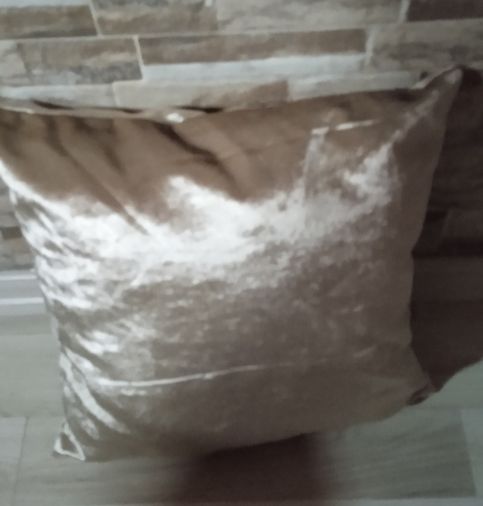 4lü Lüks Kadife Kırlent Kılıfı Düz Bej