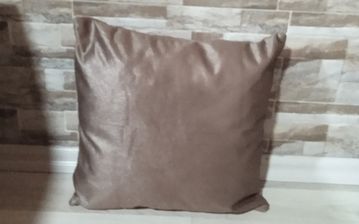 4lü Lüks Kadife Kırlent Kılıfı Sütlü Kahve 04