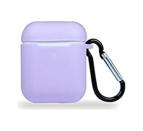 4moms 131617919 Apple Airpods 2/1 Nesil Uyumlu Kılıf Silicone Fit Silikon Lila Renk