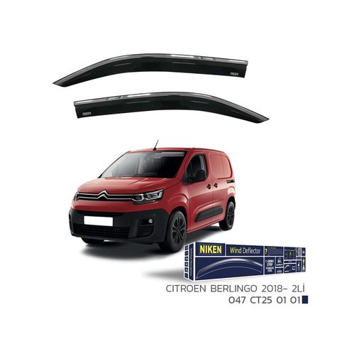 52777711 Citroen Berlingo Kromlu 2'li Cam Rüzgarlığı Niken 2019+ Sonrası U