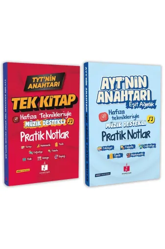 5345653102g22 2026 Tyt'nin Anahtarı Tek Kitap Pratik Notlar Ayt Eşit Ağırlık Pratik Notlar Süper 2'li Set