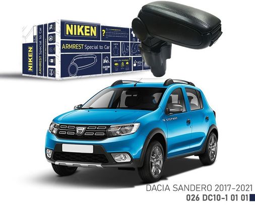 54295193 Niken Dacia Sandero 2017-2021 Arası Araca Özel Kol Dayama Siyah
