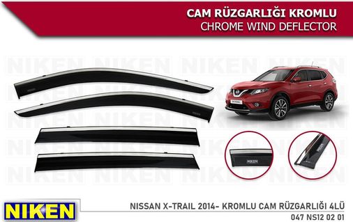 56445262 Nissan Xtrail Kromlu Cam Rüzgarlığı Niken 2014-2020