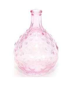57858324442550099283959 Pembe Bubble Cam Vazo 15 Cm Diğer
