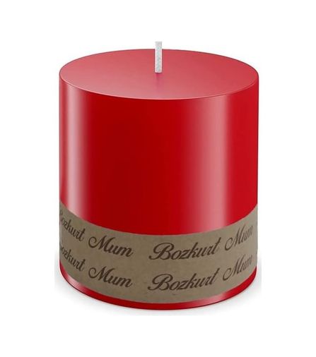 57858324442740899283959 Bozkurt Mum Silindir Mum 7Cm Çap X 7Cm Boy Dev Mum 7 Cmx 7Cm Silindir Mum 7X7 Cm Mum7X7 Kırmızı Diğer