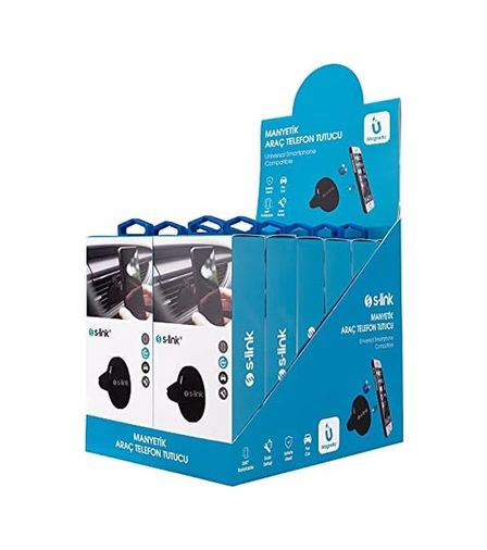 57858324448892699283959 Sl-At18 Ayarlanabilir Siyah Mıknatıslı Araç Telefon Tutucu Diğer