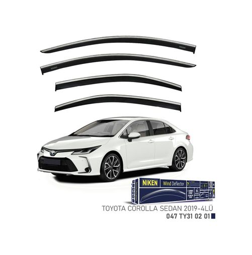 60320279 Toyota Corolla Sedan Kromlu Cam Rüzgarlığı Niken 2019+ Sonrası Mo