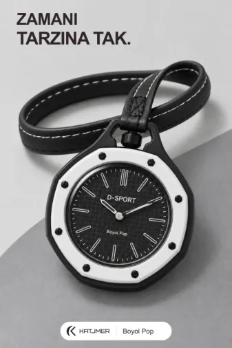 6104 BOYOL POP Çanta Charm Saat, Askılı Analog Quartz Çanta Aksesuarı