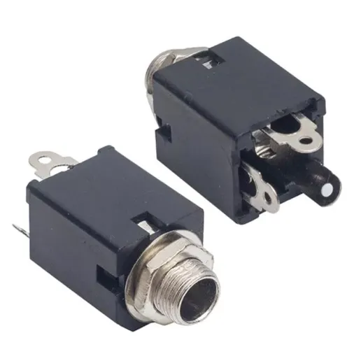 6.3mm Gitar Jack Şase Stereo Dik