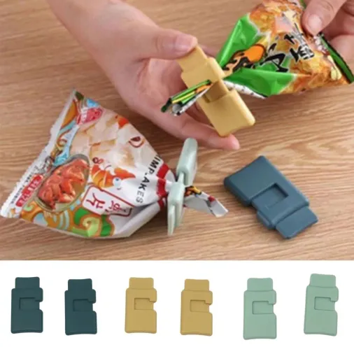 6&amp;apos;lı Hava Sızdırmaz Poşet Torba Ambalaj Ve Paket Kıstırmalı Kapatma Klipsi (4745)