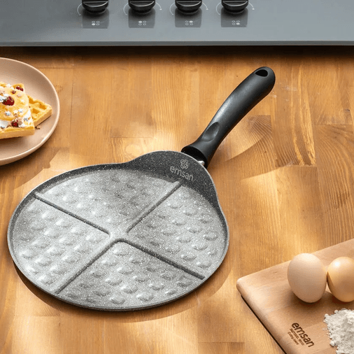 700_ Emsan Rosa Granit Waffle Tavası