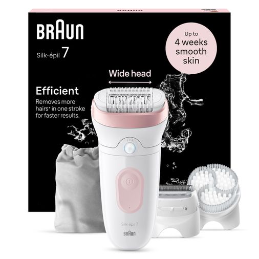 7‑060 Silk‑Épil 7 Epilatör Islak & Kuru Kullanım 40 Cımbızlı Smart Light