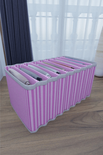 8 Bölmeli Dolap ve Çekmece Içi Düzenleyici Akordiyon Organizer L-00517 (3 Adet) ( Lisinya )