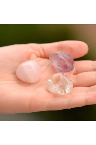 8 Eylül ametistpembekrsital Ametist - Pembe Kuvars - Kristal Kuvars Taşı Kütle