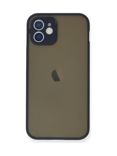 8683140152093-BLNC İphone 12 Mini Kılıf Montreal Silikon Kapak - Lacivert Diğer