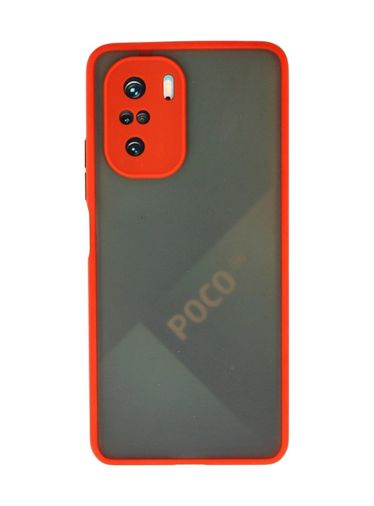 8683140209094-BLNC Poco F3 Kılıf Montreal Silikon Kapak - Kırmızı Diğer