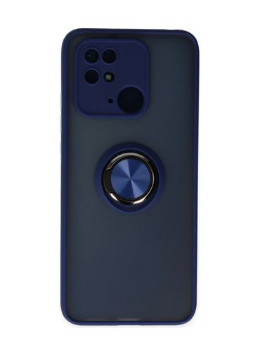 8683140388317-BLNC Redmi 10C Kılıf Montreal Yüzüklü Silikon Kapak - Lacivert Diğer