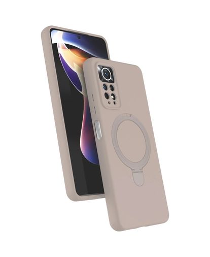 8683140894177-BLNC Redmi Note 12 Pro 4G Regal Magsafe Standlı Kapak - Çöl Titanyum Diğer