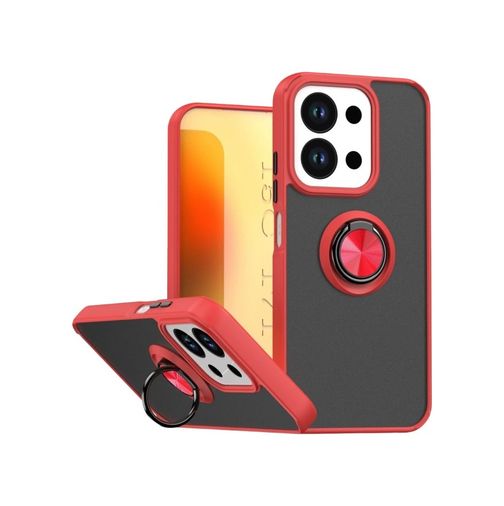 8683140901035-BLNC Redmi 15C 4G Montreal Yüzüklü Silikon Kapak - Kırmızı Diğer