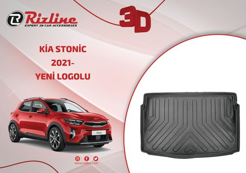 8739345 Rizline Kia Stonic Logolu 2021 Sonrası 3D Bagaj Havuzu