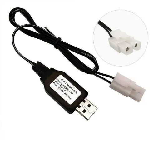 9.6V NI-CD / NI-MH Oyuncak Bataryası USB Şarj Kablosu