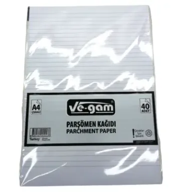 A4 40 PARÇA  ÇİZGİLİ PARŞÖMEN KAĞIDI (4745)