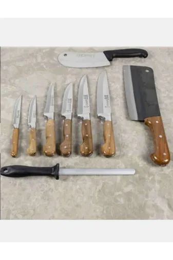Abasic jfugfft Sürmene Kurban Satırlı Bıçak Seti