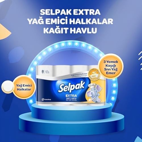 ABC 130604285 Extra Kağıt Havlu Yağ Emici 8&apos Li