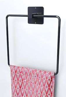 Abm 57855210131740380184975 Metal Kare Havluluk, Banyo Havluluk,paslanmaz Yapışkanlı Askı Standı, Banyo Askısı, Mutfak Askısı, Havlu Tutucu, 16 16 Cm Diğer