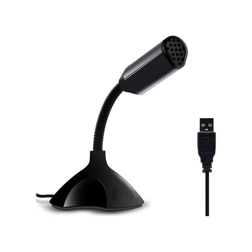 Accusys 131612064 Masaüstü, Laptop Ve Notebook Bilgisayarlar İçin Tak Çalıştır Usb Girişli 13Cm Masaüstü Mini Mikrofon Siyah - M308