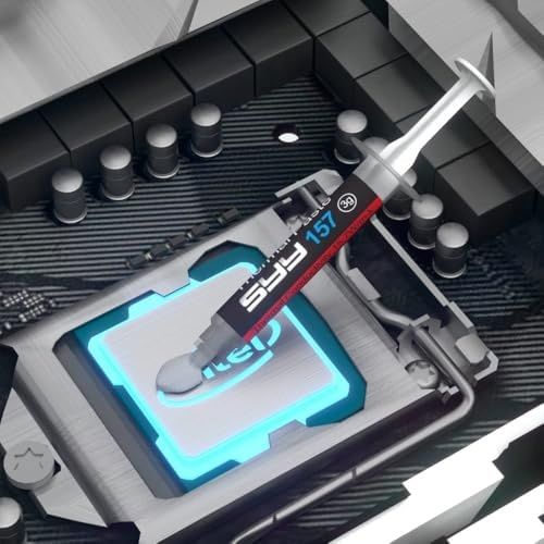 Accusys 131612378 Syy Araç Kitiyle Birlikte Termal Macun, Ic/işlemci/cpu/gpu/tüm Soğutucular İçin 3 Gram Cpu Macunu Termal Bileşik Macun Soğutucu, 2022 Yeni Formül Karbon Bazlı Uygulaması Kolay, Termal Arayüz Malzemesi