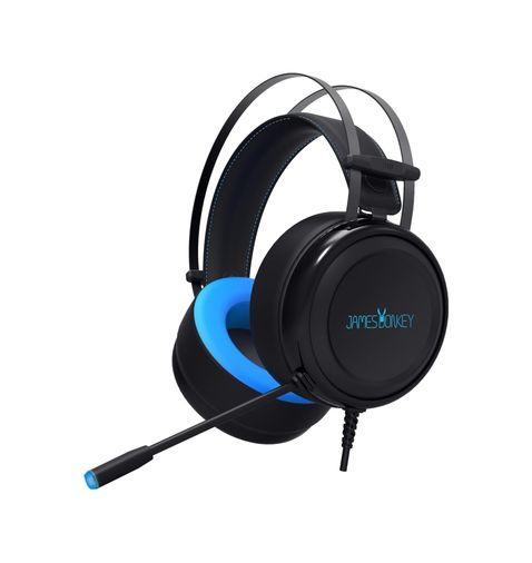 Accusys 131612477 Jamesdonkey James Donkey 710 Siyah 7.1 Surround Gaming Kulaklık Neodimyum 50Mm Sürücüler 112Db Hassas Mikrofon -43Db Mavi Led Aydınlatmalı Manuel + Yazılımla Ses Kontrol Usb Bağlantı