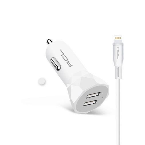Acl Ac-90 10W Lightning Usb Kablolu 2.4A Usbx2 Araç İçi Şarj Aleti