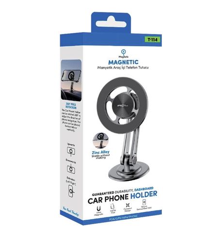 ACL T-114 Manyetik, Magsafe 360° Ayarlanabilir Araç İçi Telefon Tutucu