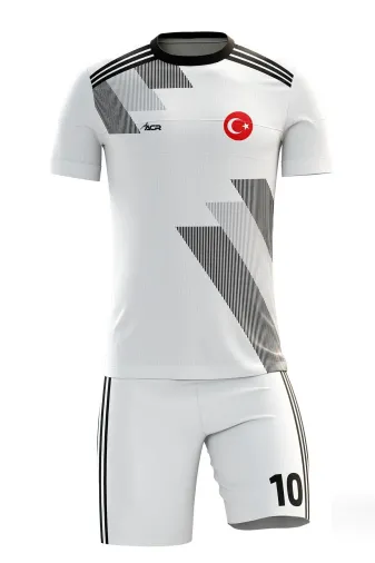 ACR Giyim Tekstil Forma Baskı ACRFTBSB19U Acr Giyim Forma,futbol Forması,2023 Forma,kişiye Özel Forma,isme Özel Forma,tasarım Siyah&beyaz