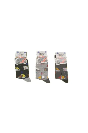 Açs Çorap s4h-8901 Erkek Çocuk 6 Çift Ekonomik Çorap