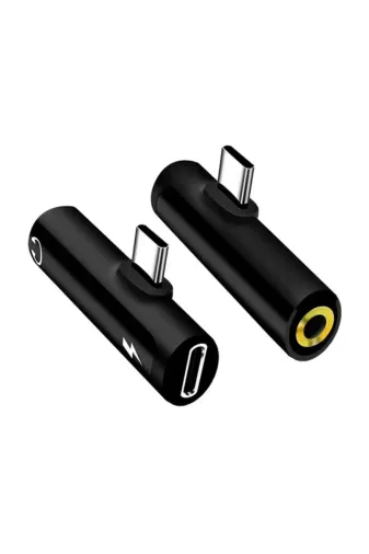 Afila KR10505 Type-C To Usb-C + 3.5Mm Aux Stereo Kulaklık/aux/şarj Dönüştürücü Adaptör (Converter)